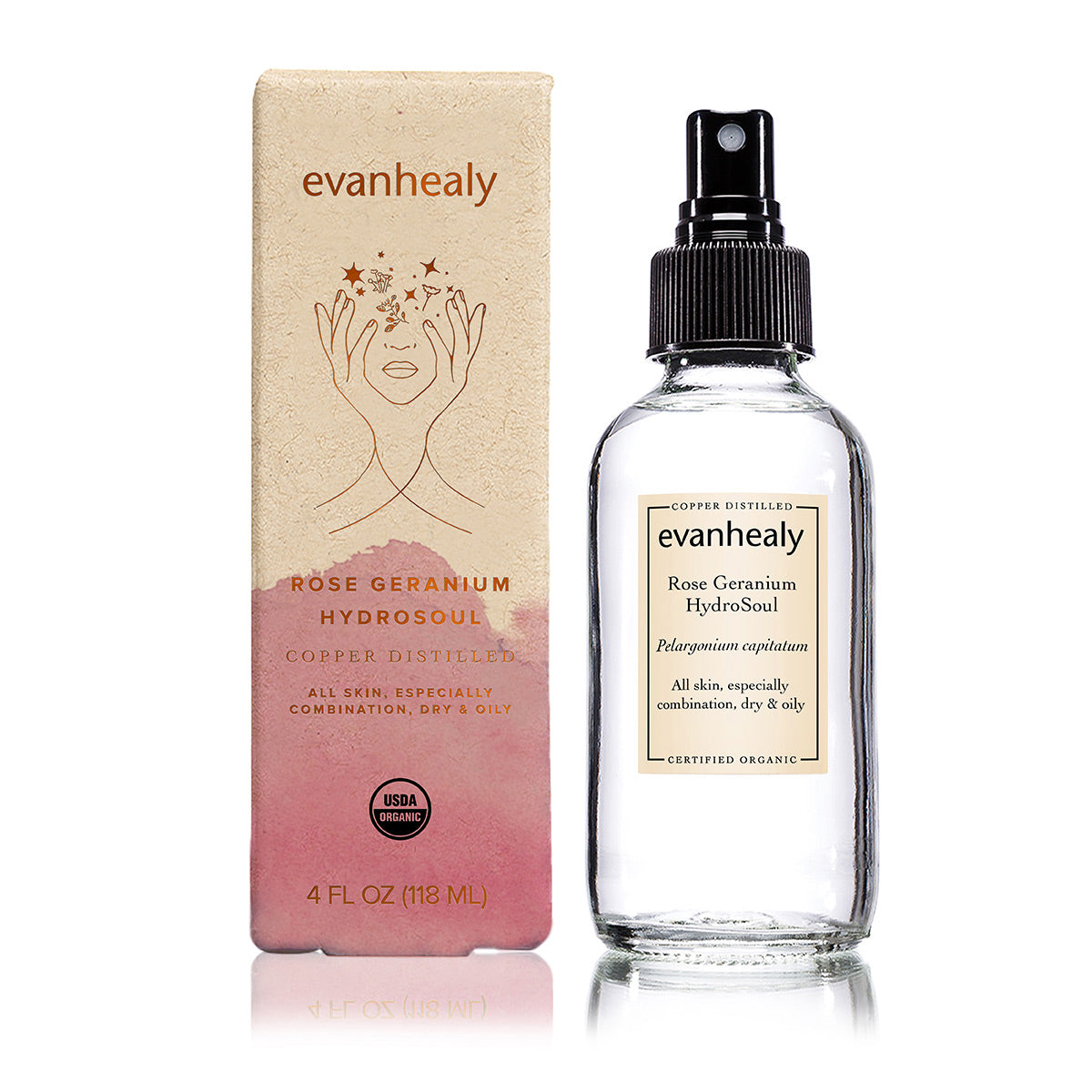 evanhealy rose geranium hydrosol to balance skin imbalances